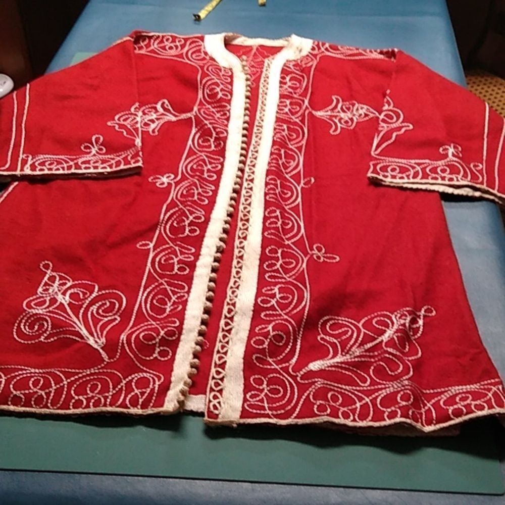 Vintage Handmade Christmas Robe Drummer Boy Wiseman Robe Ugly Christmas Jacket